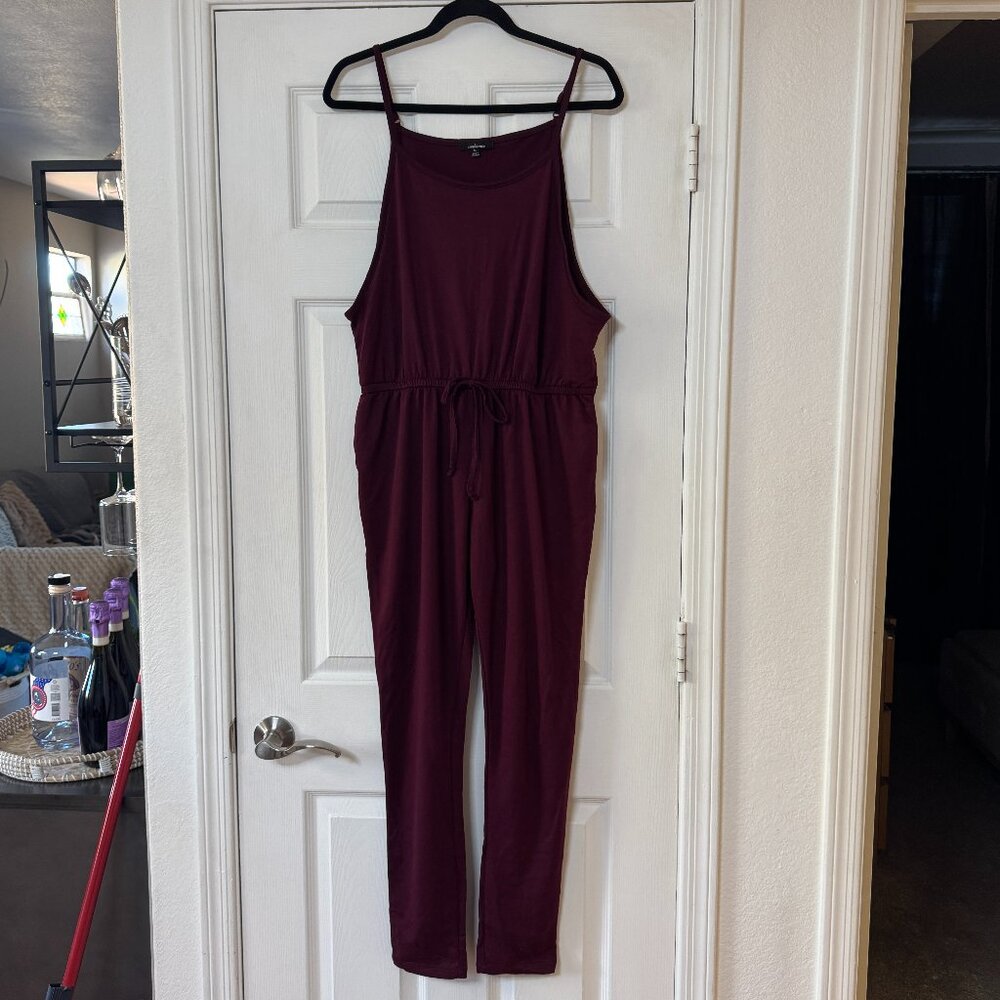 NWOT Burgandy Pants Romper